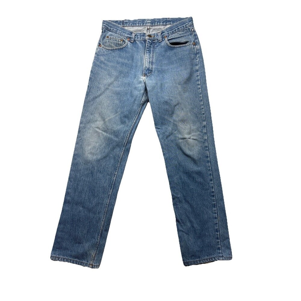Vintage Polo Ralph Lauren Blue Denim Jeans Made In USA Size 31x30 90s Y2K
